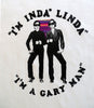 "I'm inda Linda, I'm a Gary man", Gary and Linda Optical Illusions ringer shirt
