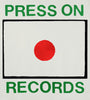 Press On Records record button logo t-shirt