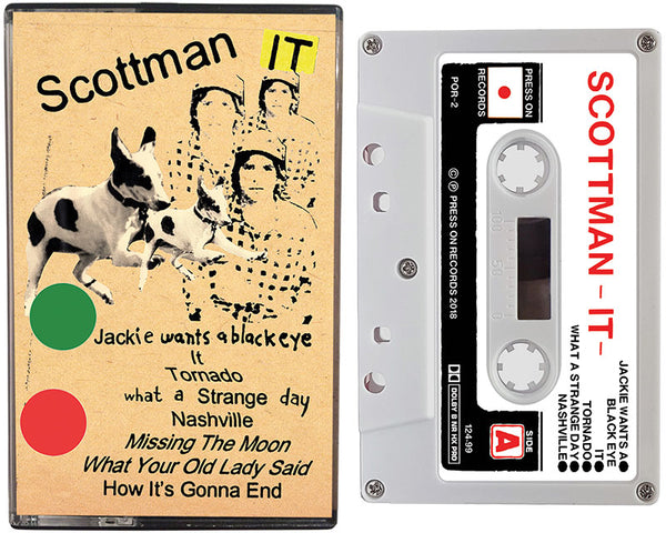 SCOTTMAN cassette tape entitled, It, is written by Scott McMicken of Dr. Dog