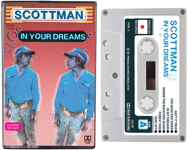 SCOTTMAN cassette tape entitled, In Your Dreams, is written by Scott McMicken of Dr. Dog